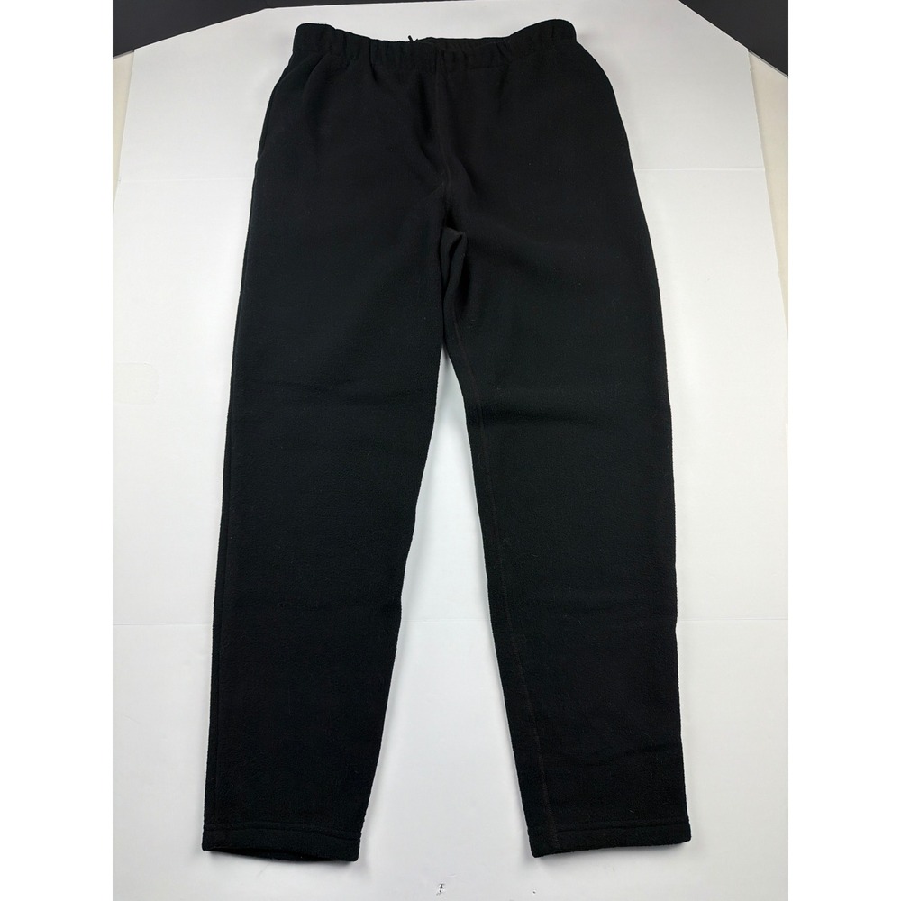 Columbia Sportswear Mens Fleece Pants Black Large Vintage Made in USA Joggers